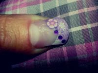 Rosa Girlynails mit Glitter und Steinchen :) Gelnägel