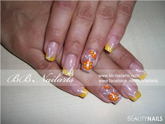 sommerlich Gelnägel - hnc Nailart