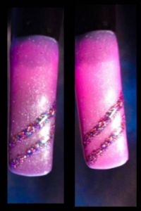 Thermo UV-Lack - Darknude-Pink Metallic Gelnägel