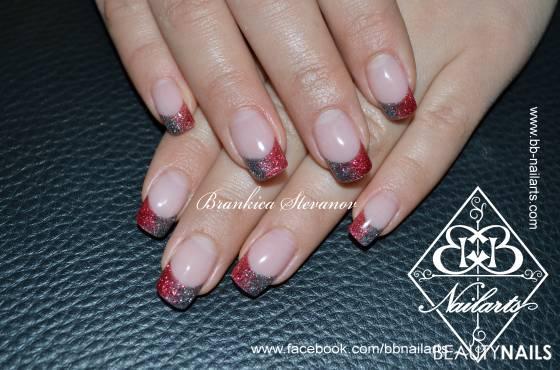 Verlauf Gelnägel - hanse modellagegele Nailart