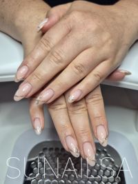 Weiß Gold Gelnägel