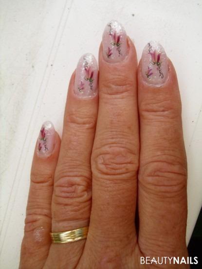 Meine Nägel mit Herbststicker Herbst-Nägel - Diese Nägel haben nur 2 Tage gehalten, weil sich die Sticker Nailart