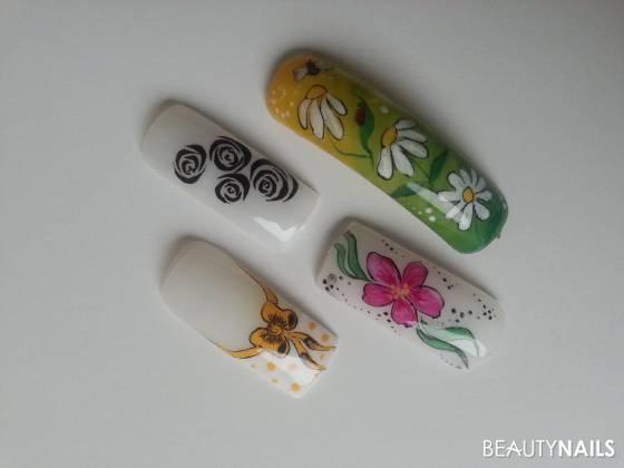 acrylmalerei Mustertips - Acrylschulung, alle produkte crystal nails Nailart