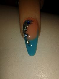 aqua nail Mustertips