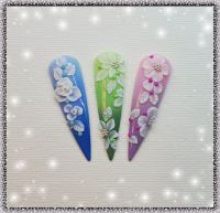 Farbverläufe mit Plastilin Blumen Mustertips
