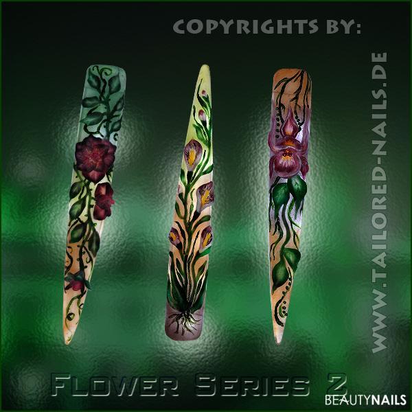 Flowers 2 Mustertips - Flower Series #2 Nailart