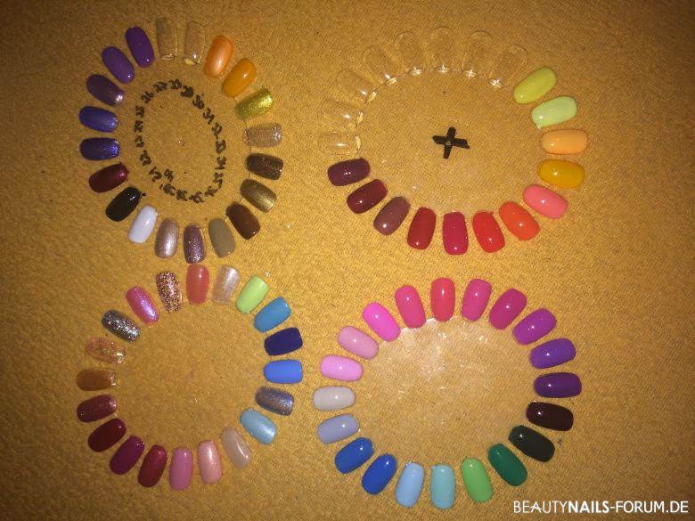 Nageldesign Farbpalette Mustertips - Günstig und super tolle Farben Nailart