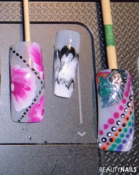 One Stroke Übung Mustertips - nun nochmal weitere Bilder!! Nailart