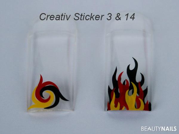 wm-creativ-sticker-in-deutschland-farben c Mustertips - Nail Art Sticker Creativ Beispiele für die WM von Creativ Art Nailart