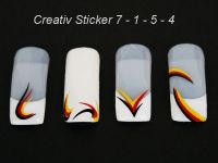 WM Sticker mit Deutschland-Farben - 001 Mustertips