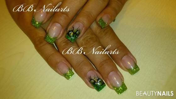 abstract green Nageldesign - gele von ABC, NE & make up buschmann Nailart