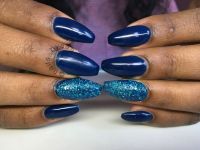 Blaue Fee Nageldesign