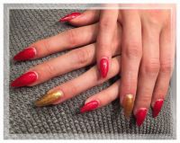 Farben von nail:Cod - Gold red - Gamboga Gold Nageldesign