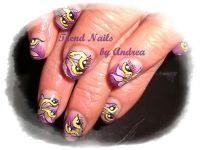 Flowers with Eyes Nageldesign