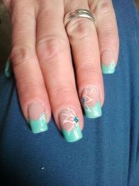 french in mint Nageldesign