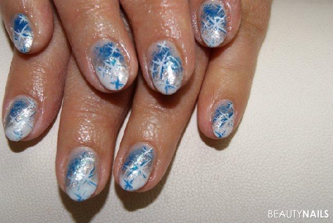 gleiches Motiv - andere Farbe + andere Nagelform Nageldesign -  Nailart