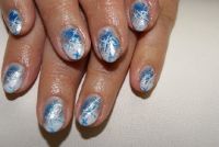 gleiches Motiv - andere Farbe + andere Nagelform Nageldesign