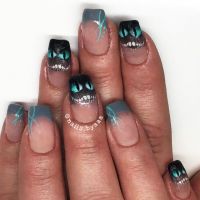 Grinsekatze von Alice im Wunderland - Nailart Nageldesign