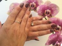 Nails mit Schlangenmuster Nageldesign