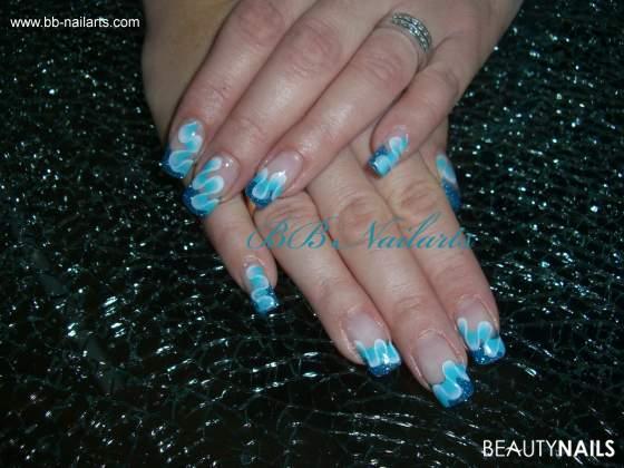 onestroke welle Nageldesign - abc nail expert Nailart