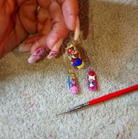 Paper mario Design Nageldesign