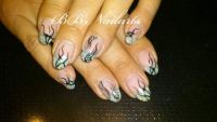 rainbow glitter Nageldesign