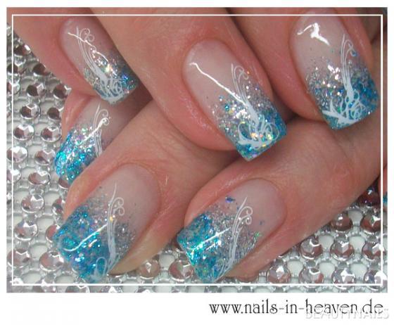twinkle-Glitter Nageldesign - www.nails-in-heaven.de Nailart