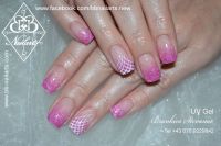 Verlauf Rose Nageldesign