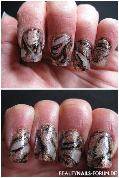 Water Marble Design auf Acryl