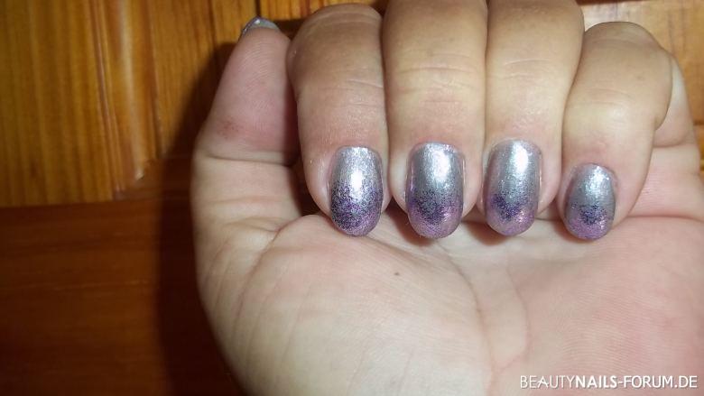 Naturnägel Farbverlauf in lila mit Glitter Naturnägel lila - und so sahen meine Nägel am 14. 09. 2016 aus. Bitte nicht auf Nailart