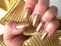 Gold mit dezentem Farbglitter Winter & Weihnachten