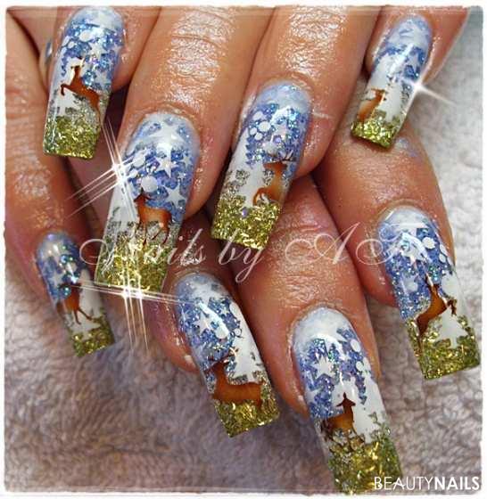 Wintertime mit Brush it com! Winter & Weihnachten - Glitter von Nailshop 24 Nailart