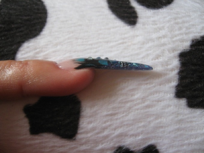  1.Stilettoversuch in Anfänger Nageldesign