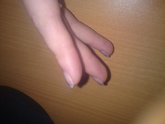 rechts seite einemal neue nägel von mir an meiner eigeinen hand in Anfänger Nageldesign