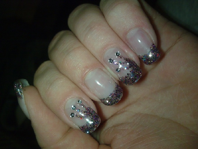  Glitzerversuch in Anfänger Nageldesign