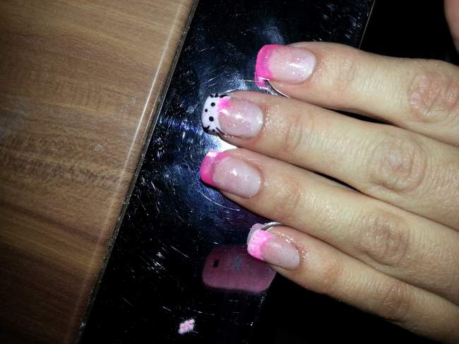 kitty Hello Kitty Modellage, bitte um Kritik in Anfänger Nageldesign