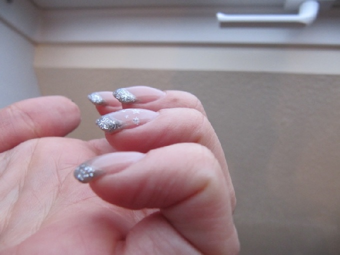  Gelnägel, meine Weihnachtsnägel, 5. Versuch in Anfänger Nageldesign