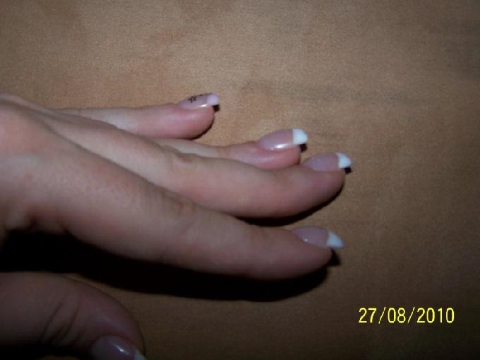  Gel French weiß in Anfänger Nageldesign