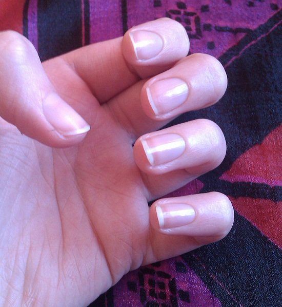 Das glänzende Ergebnis! Naturnagelpolitur und rein pflanzliches Nagelöl in Zubehör