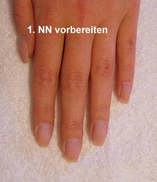 1 Step by Step bunter Schmetterling in Nageldesign