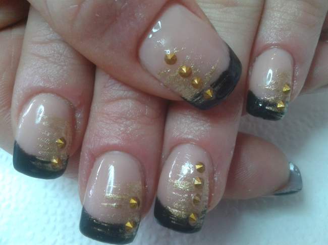 nietennägel gothic nails suche nieten in Nageldesign