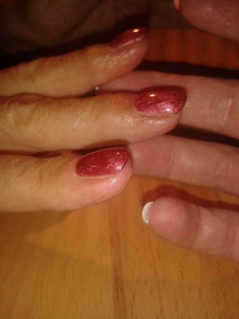 nachher seite war bei meiner mama - neuanlage über schablone in Anfänger Nageldesign