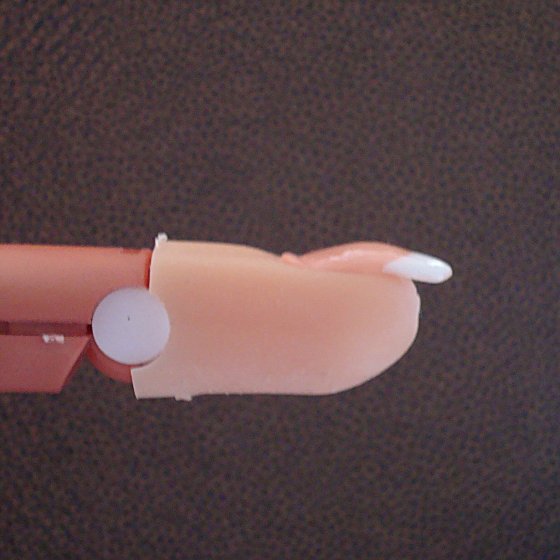  Meine erste Schablonenmodellage am Nailtrainer in Anfänger Nageldesign