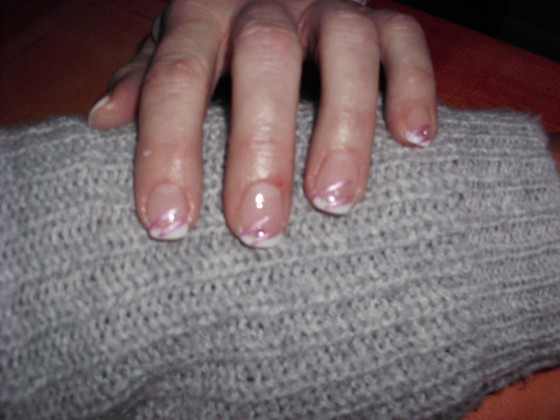 meine 5. Nagelmodellage, diese an den Nägeln meiner Mutter, ohne Verlängerung. Meine ersten Modellagen und Mustertipps in Anfänger Nageldesign
