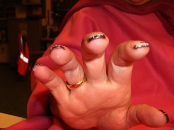  negativdesign,schwarz-weiß in Anfänger Nageldesign