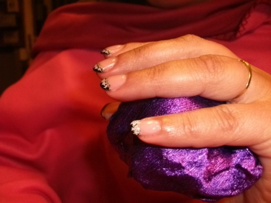  negativdesign,schwarz-weiß in Anfänger Nageldesign