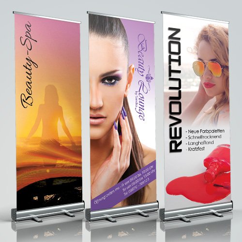Roll-Up Banner Nagelstudiowerbung - Drucksachen & Werbeartikel in Marketing