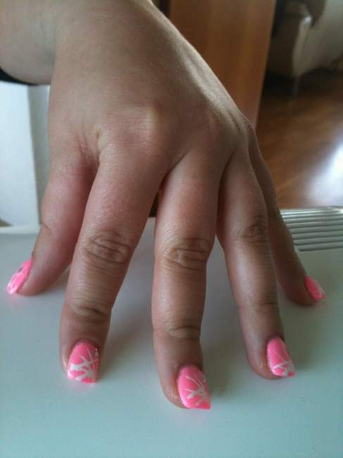 Pink Gel Neumodellage Pink Vollmodellage Gel - Feedback bitte in Anfänger Nageldesign