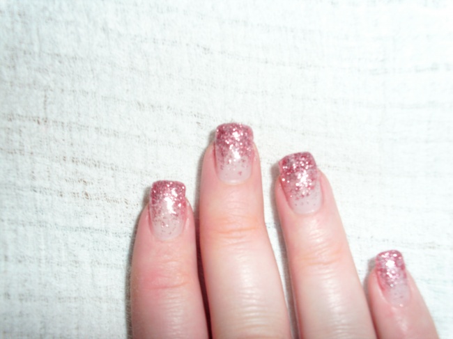 Noch eine Draufsicht! Gelnägel mit Glitter. Brauche Tipps! in Anfänger Nageldesign