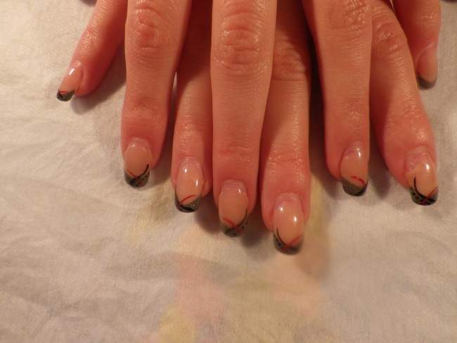 Rauswuchs nach 3 Wochen Acrylnagel-New Style -Refill in Anfänger Nageldesign